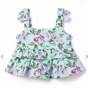 Jane and Jack Floral Ruffle Blouse